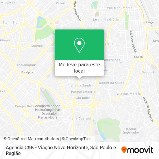 Agencia C&K - Viação Novo Horizonte mapa