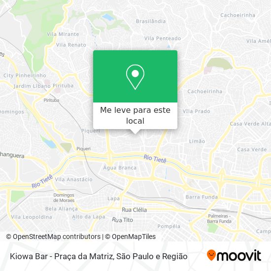 Kiowa Bar - Praça da Matriz mapa