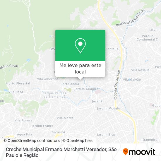 Creche Municipal Ermano Marchetti Vereador mapa