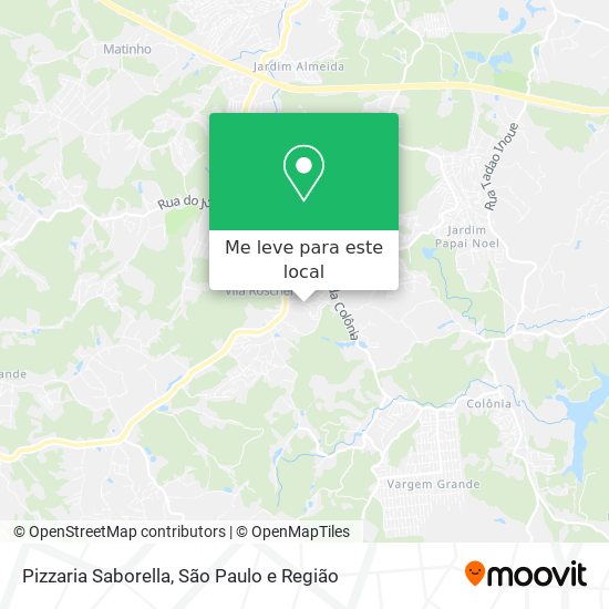 Pizzaria Saborella mapa