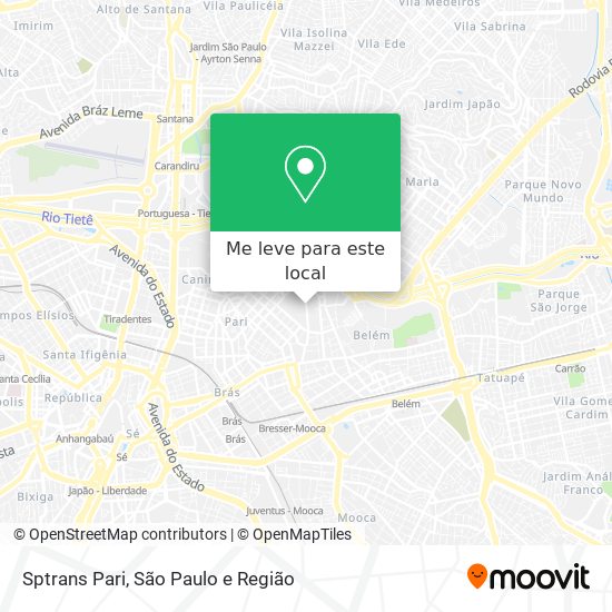 Sptrans Pari mapa