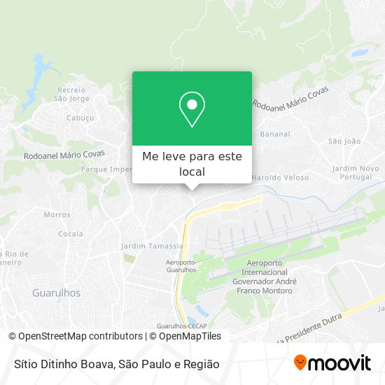 Sítio Ditinho Boava mapa