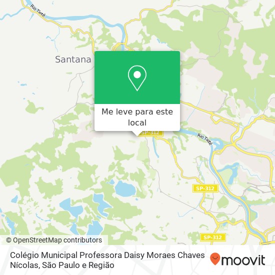 Colégio Municipal Professora Daisy Moraes Chaves Nícolas mapa