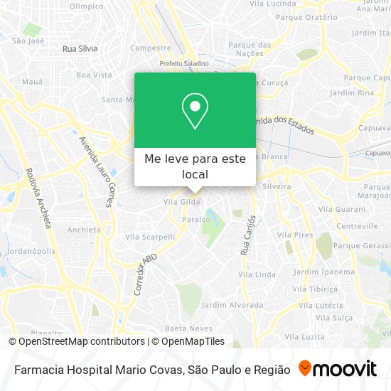 Farmacia Hospital Mario Covas mapa