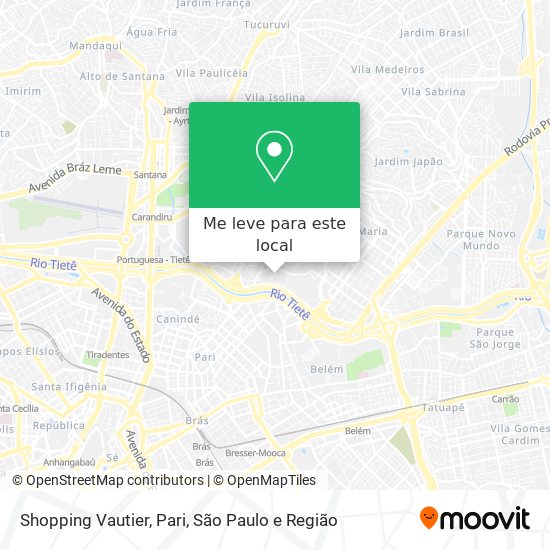 Shopping Vautier, Pari mapa