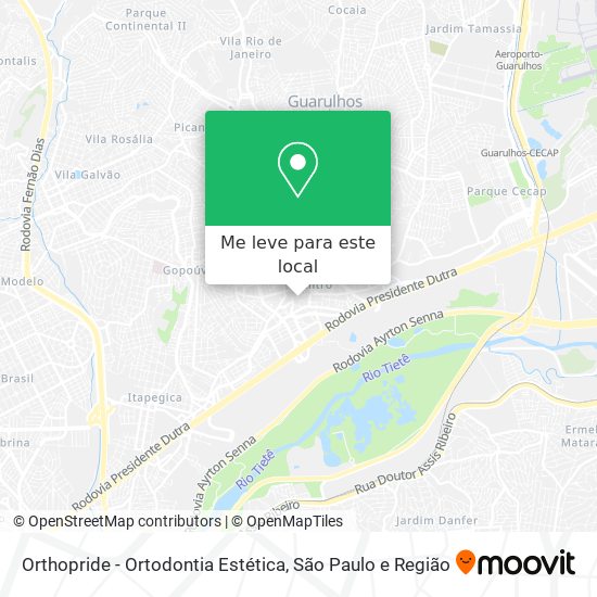 Orthopride - Ortodontia Estética mapa