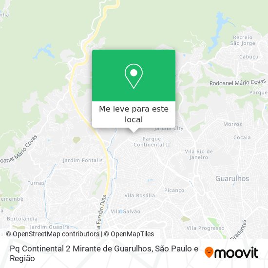 Pq Continental 2 Mirante de Guarulhos mapa