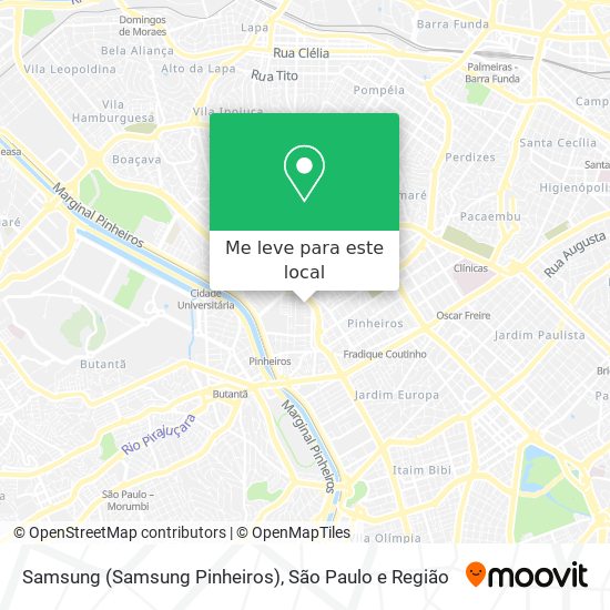 Samsung (Samsung Pinheiros) mapa
