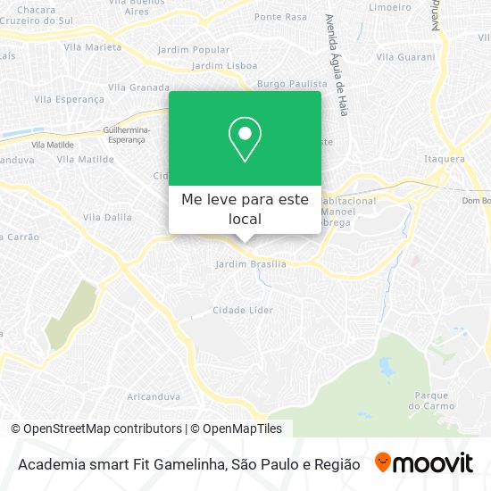 Academia smart Fit Gamelinha mapa