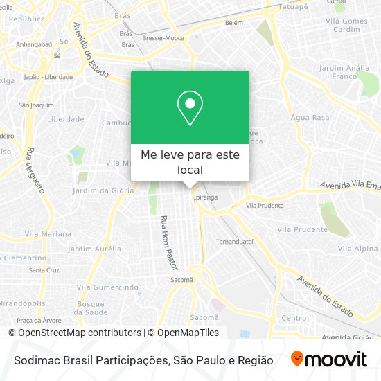 Sodimac Brasil Participações mapa
