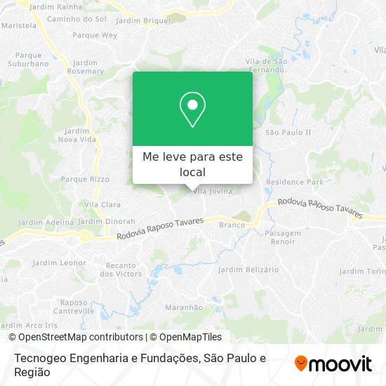 Tecnogeo Engenharia e Fundações mapa