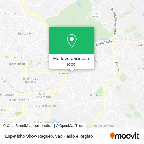 Espetinho Show Ragueb mapa