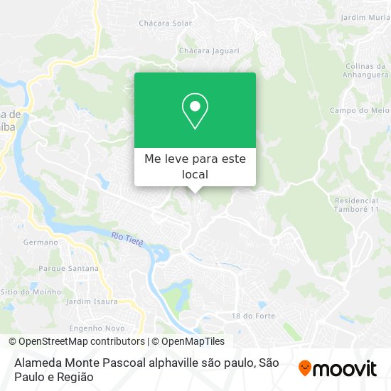 Alameda Monte Pascoal alphaville  são paulo mapa