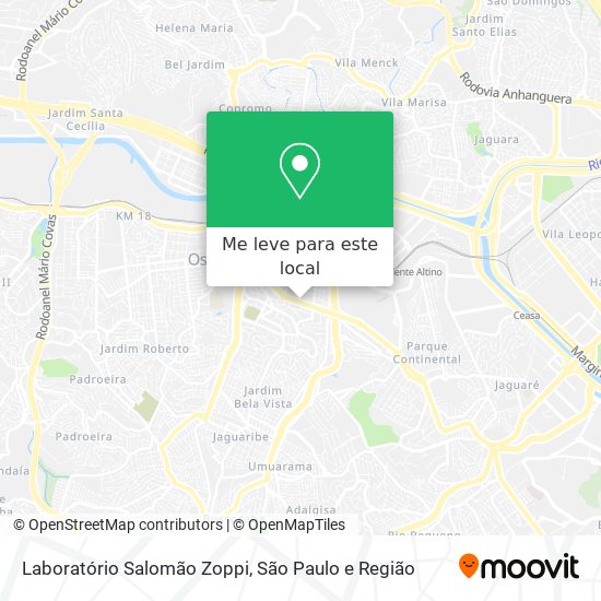 Laboratório Salomão Zoppi mapa