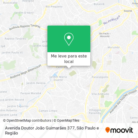 Avenida Doutor João Guimarães 377 mapa