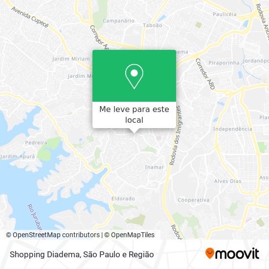 Shopping Diadema mapa