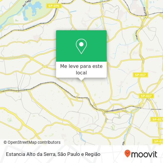 Estancia Alto da Serra mapa