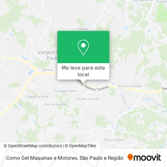 Como Gel Maquinas e Motores mapa