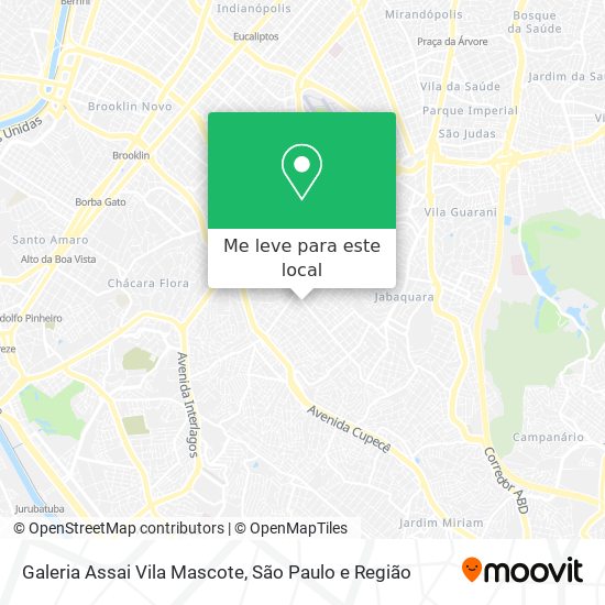 Galeria Assai Vila Mascote mapa