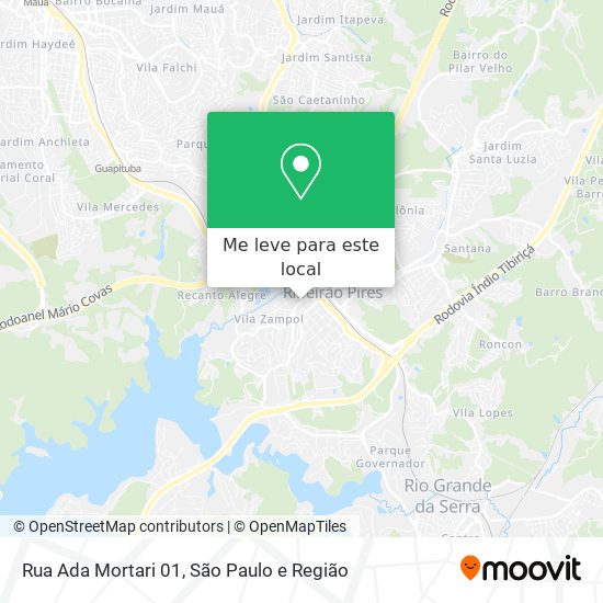 Rua Ada Mortari 01 mapa