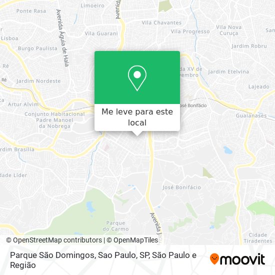 Parque São Domingos, Sao Paulo, SP mapa