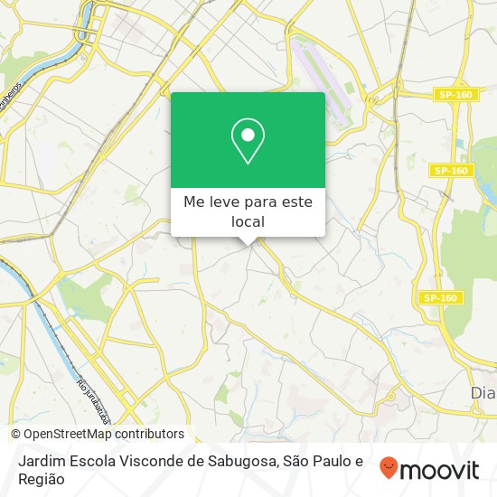 Jardim Escola Visconde de Sabugosa mapa