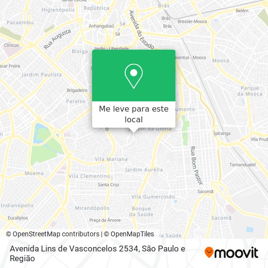 Avenida Lins de Vasconcelos 2534 mapa