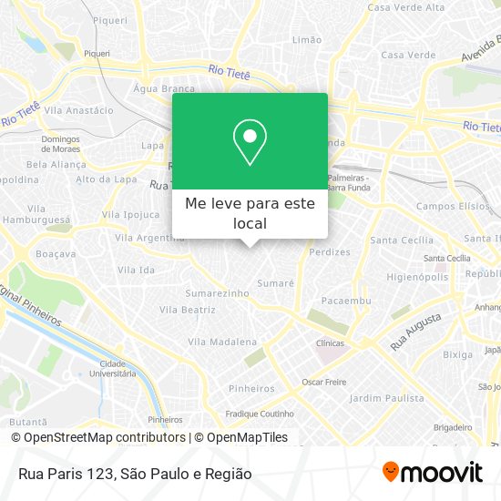 Rua Paris  123 mapa
