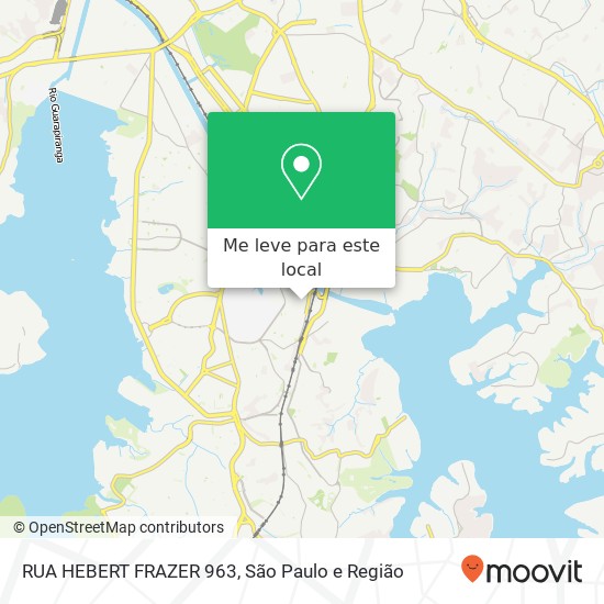 RUA HEBERT FRAZER 963 mapa