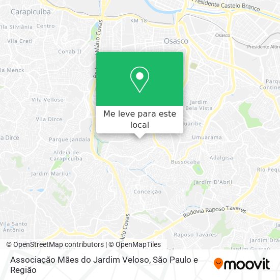 Associação Mães do Jardim Veloso mapa