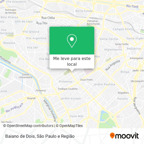 Baiano de Dois mapa