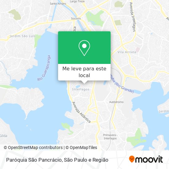 Paróquia São Pancrácio mapa