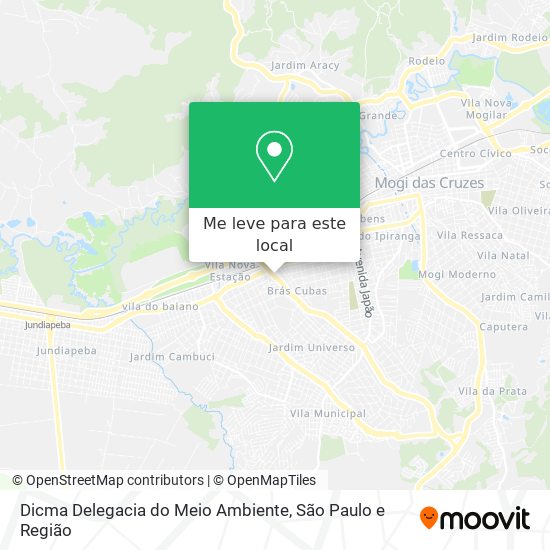 Dicma Delegacia do Meio Ambiente mapa