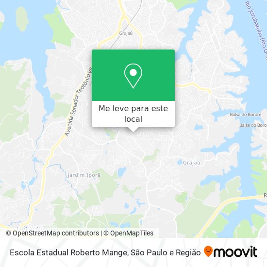 Escola Estadual Roberto Mange mapa