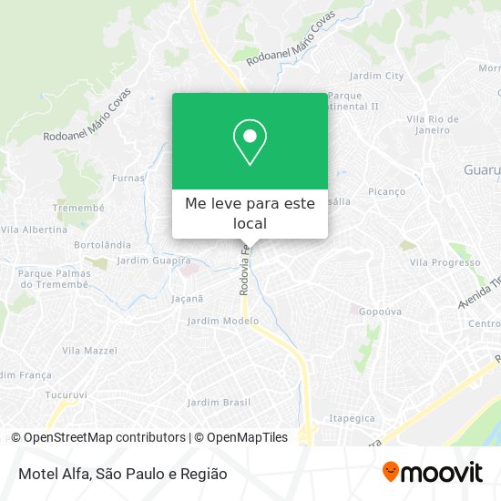 Motel Alfa mapa