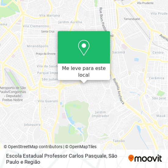 Escola Estadual Professor Carlos Pasquale mapa