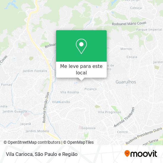 Vila Carioca mapa