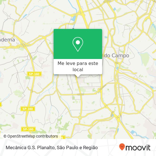 Mecânica G.S. Planalto mapa