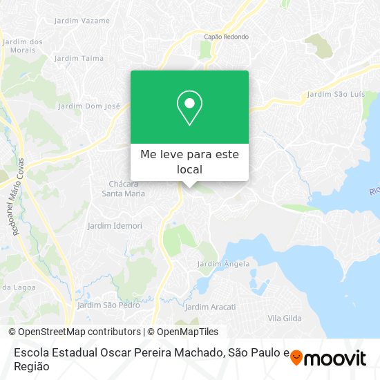 Escola Estadual Oscar Pereira Machado mapa