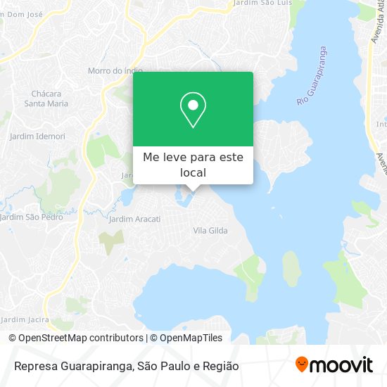 Represa Guarapiranga mapa