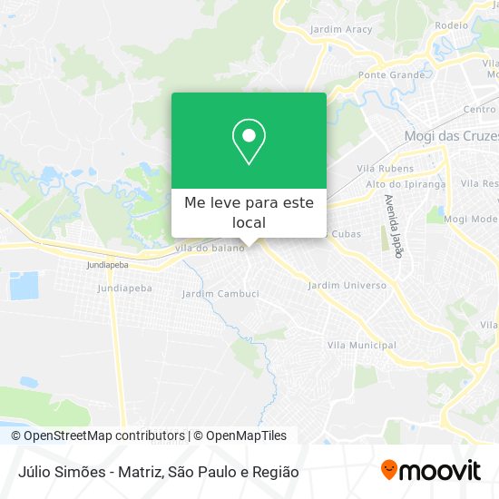 Júlio Simões - Matriz mapa