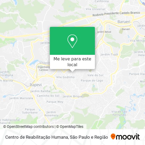 Centro de Reabilitação Humana mapa