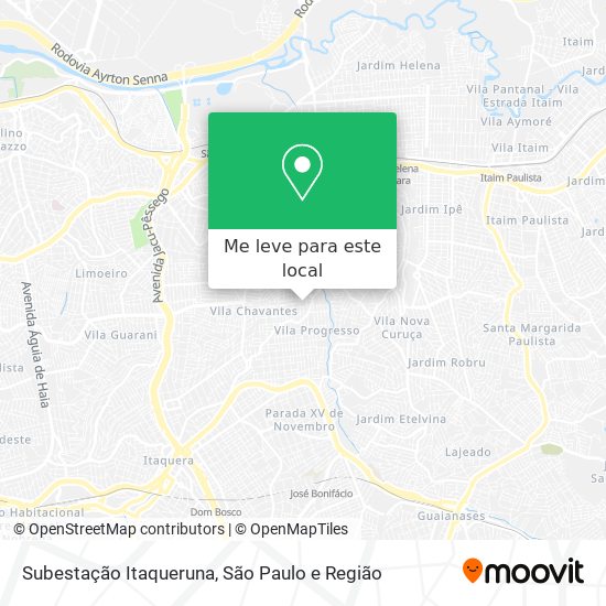 Subestação Itaqueruna mapa
