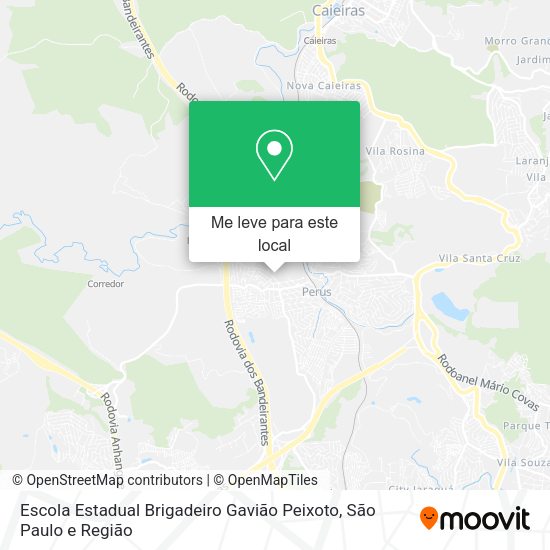 Escola Estadual Brigadeiro Gavião Peixoto mapa