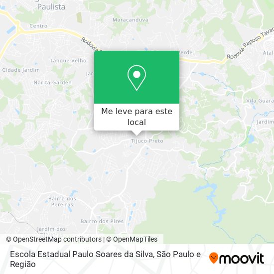 Escola Estadual Paulo Soares da Silva mapa