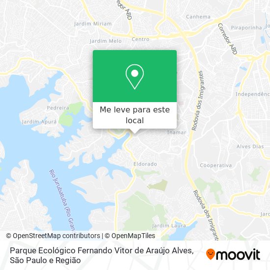 Parque Ecológico Fernando Vitor de Araújo Alves mapa
