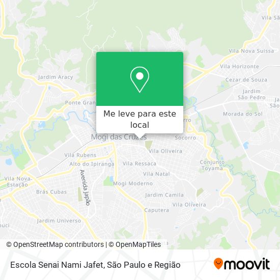 Escola Senai Nami Jafet mapa