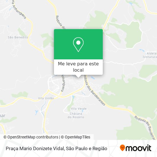 Praça Mario Donizete Vidal mapa
