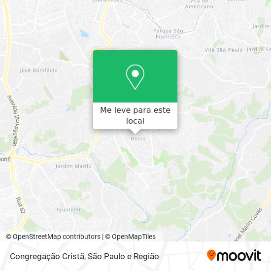 Congregação Cristã mapa
