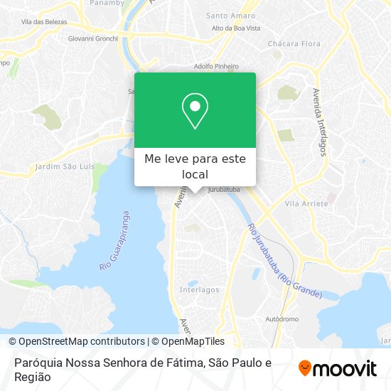 Paróquia Nossa Senhora de Fátima mapa